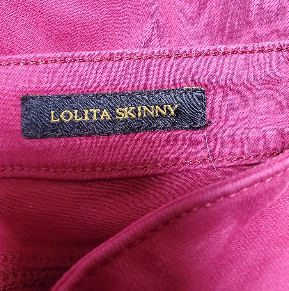 Women's Lucky Brand Lolita Skinny Jeans Magenta Size 8/29 R - Picture 4 of 9